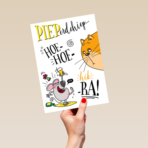 verjaardagskaart pieperdehiep hoera