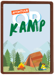 Sporta avontuur op kamp kaart