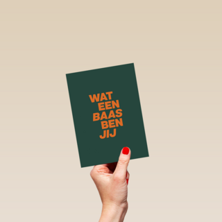 goed gedaan kaart andc wat een baas ben jij