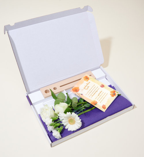 Brievenbusbloemen Flowershot Wit