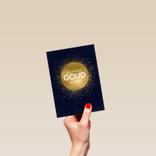 vaderdag kaart stijlvol jij bent goud waard