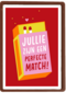Liefdjeskaart jullie zijn een perfecte match