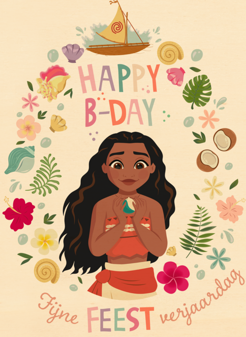 Disney Vaiana Happy Bday