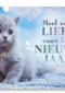 nieuwjaar kaart kat heel veel liefs voor het nieuwe jaar