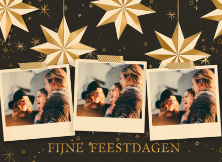 Fijne feestdagen zakelijk fotokaart