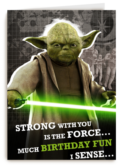 Star Wars Yoda much birthday fun