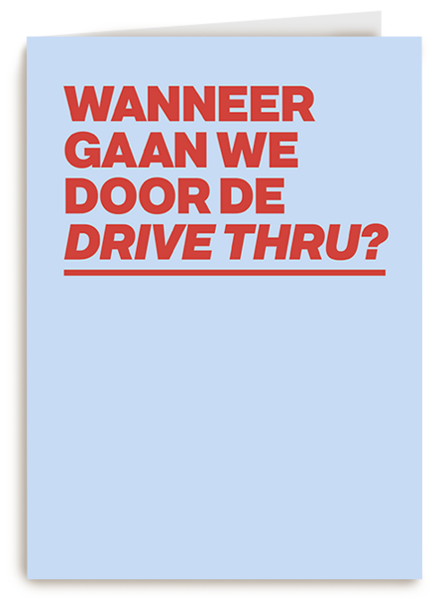 Kaart Hallmark | Rijbewijs | Andc Wanneer Drive-thru