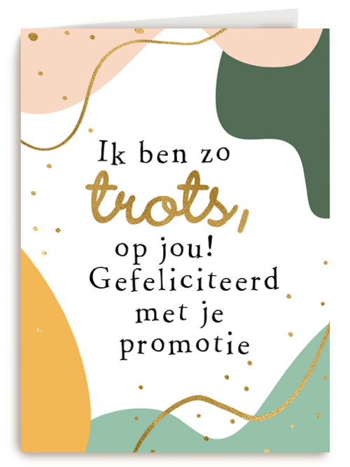 promotie kaart trots