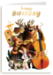 Folio verjaardagskaart dieren orkest