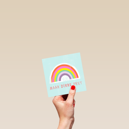 maak dikke pret regenboog