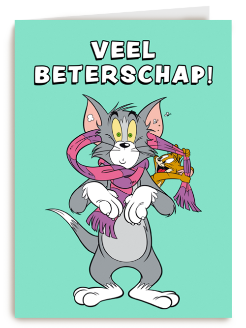 Kaart Hallmark | Beterschapskaarten | Veel Beterschap Tom En Jerry