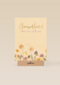 Veldbloemen condoleancekaart