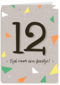Verjaardagskaart tiener jongen 12