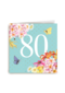 Kaart flowers by Marjolein Bastin verjaardagskaart 80 jaar