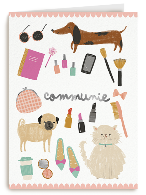 Kaart Hallmark | Communie | Communie Huisdieren