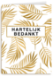 bedankt kaart zakelijk gouden bladeren