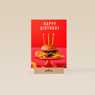 Happy Birthday hamburger