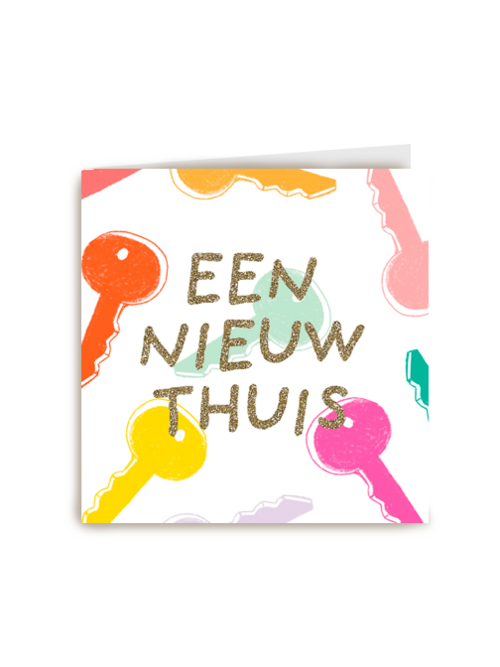 Verhuisd felicitatie sleutels