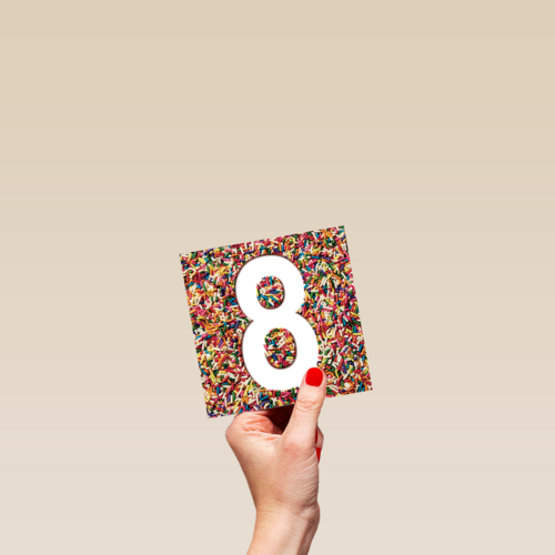 prodo design confetti 8 jaar