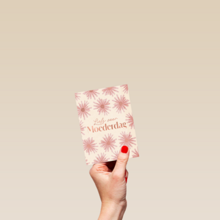 Moederdag liefs roze bloemen