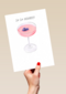 Verjaardagskaart cocktail sip sip hooray