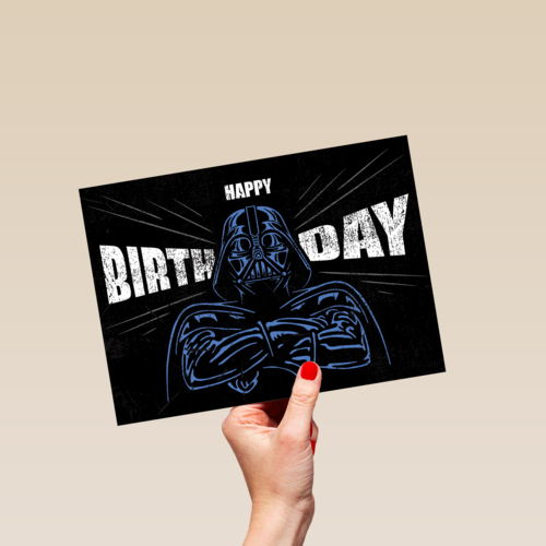 verjaardag kaart darth vader happy bday