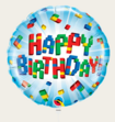 Ballon Happy Birthday Lego Blokken Multi