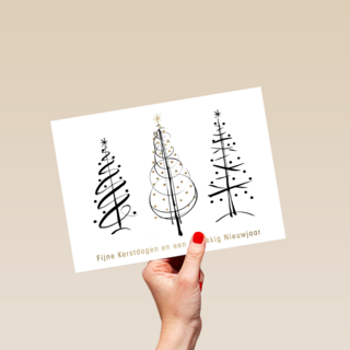 kerstkaart fijne kerstdagen en een gelukkig nieuwjaar kerst