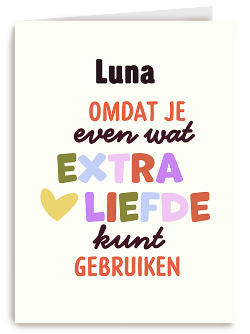 Kaart Hallmark | Condoleance kaarten | Sterkte Extra Liefde Kunt Gebruiken