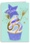 Hoera 65 jaar met cupcake