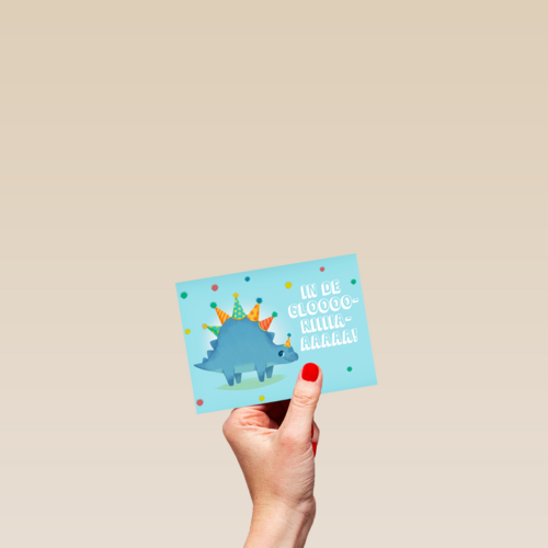 stegosaurus met feesthoudjes