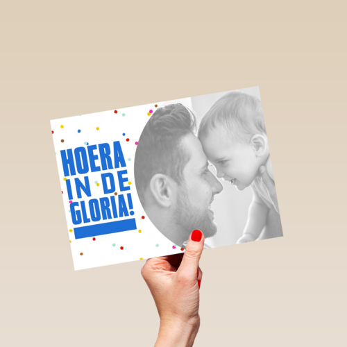hoera in de gloria blauw