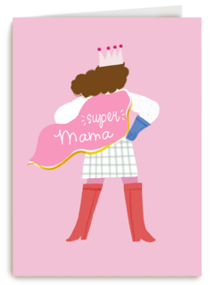 moederdag kaart super mama