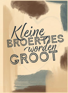 verjaardagskaart met kleine broertjes worden groot