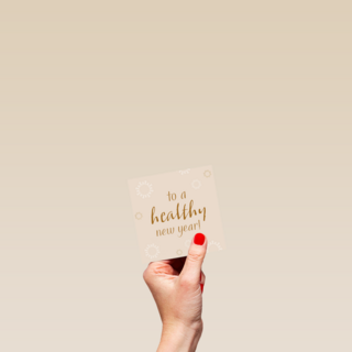 Kerstkaart Hip To a healthy new year