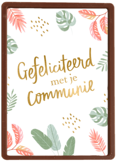 Gefeliciteerd met je communie floral