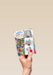 fotokaart jarige gekleurde confetti