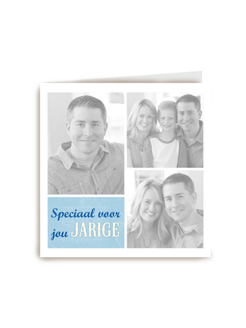 fotokaart fotocollage speciaal voor jou jarige
