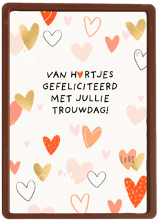 Van hartjes gefeliciteerd met jullie trouwdag