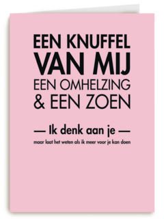 een knuffel van mij
