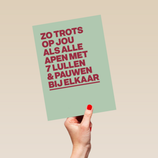 And C trots alle apen en pauwen