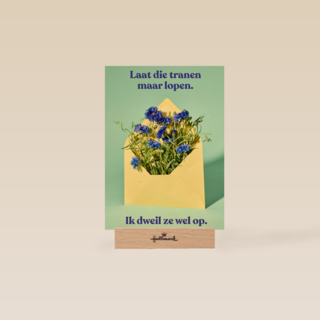 condoleance kaart andc laat die tranen maar lopen