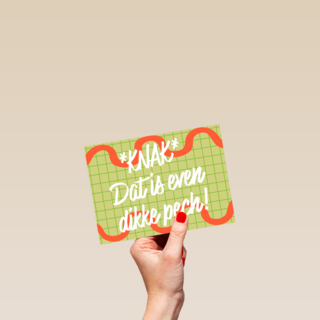 Knak dat is even dikke pech