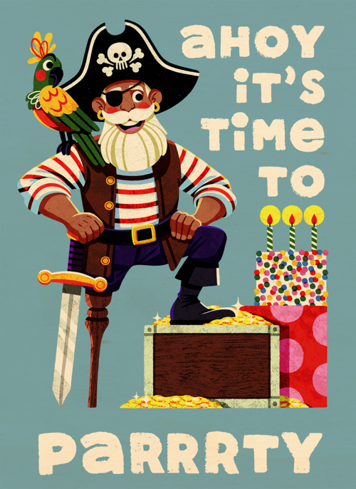 Houten Kaart Verjaardagskaarten | Folio Ahoy Time To Party