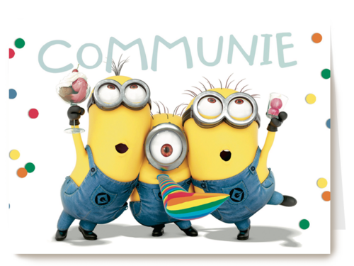 Kaart Hallmark | Communie | Minion Communie