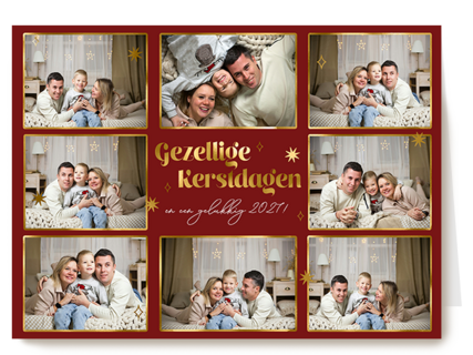 Kerstmis Fotokaart Gezellige Kerstdagen