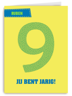 9 jaar gefeliciteerd
