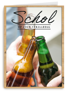 schol op jouw verjaardag met 3 bier