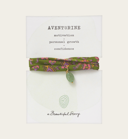 A Beautiful Story Kracht Aventurijn Armbandje