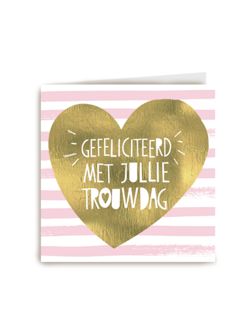 huwelijksjubileum goud hart